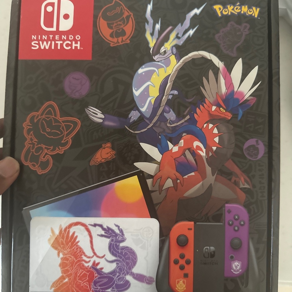 Nintendo switch OLED Scarlet and Violet edition